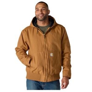 Carhartt NWT FULL SWING WASHED DUCK FLEECE-LINED ACTIVE JACKET mens L brown new